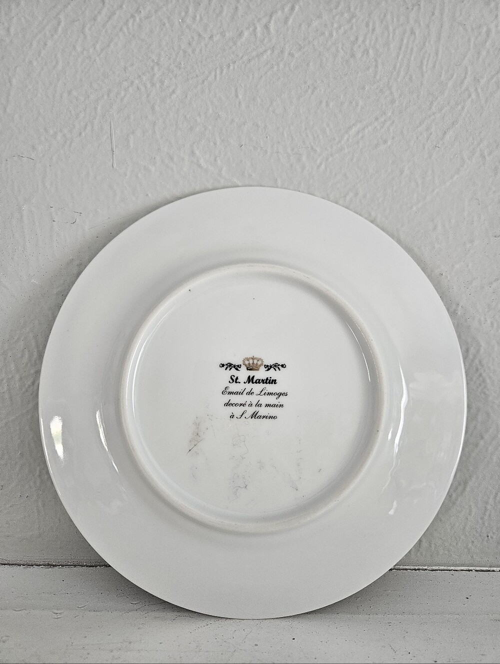 Vintage I. Godinger And Co Email De Limoges Decorative San Marino Floral Plate - Picture 5 of 6